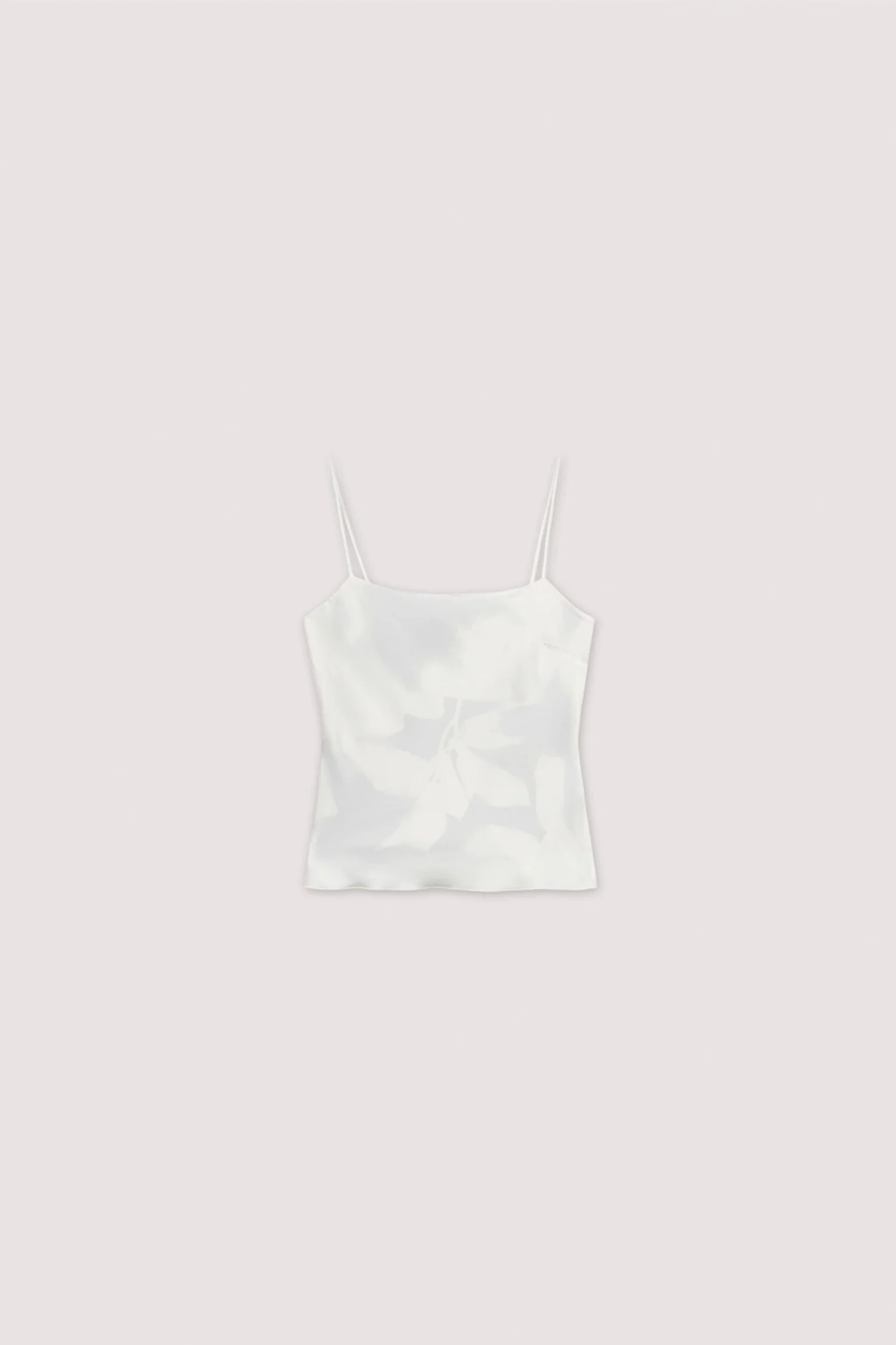 Double-layer top with satin print - Image 5